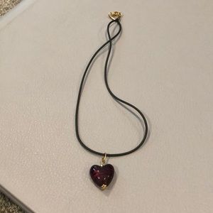 Red heart necklace